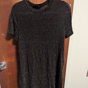 audrey 3+1 gold and black dress